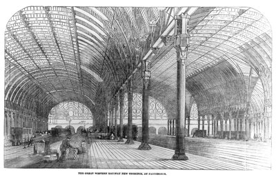 The Great Western Railway New Terminus at Paddington, London by English School